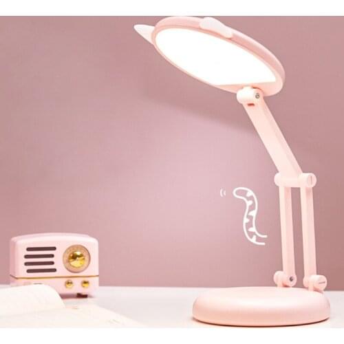 LED Desk Lamp for Kid Home with USB Charging Port Eye-Caring 3 Lighting Modes for Reading Stepless Dimming Touch Control