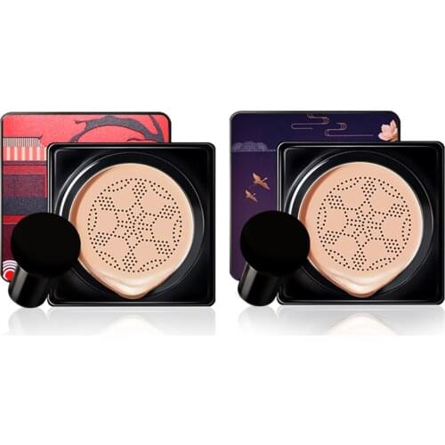 20g Moisture Air Cushion Air-Permeable Natural Brightening Makeup CC Cream Concealer Whitening Face Foundation For Dry Skin