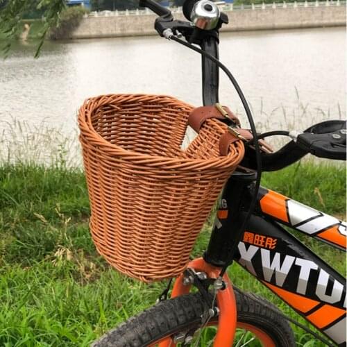 Vintage Bicycle Baskets Bike Front Storage Panniers Kids Cart Craftsmanship Handlebar Shopping Storage Box Washable