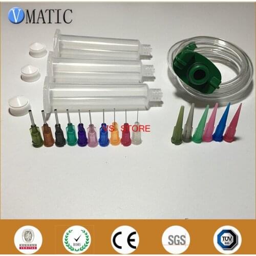 High Quality Trade Assurance Quality 10cc/ml Dispenser Dispensing Needles Tips Pneumatic Syringe Barrel With Piston