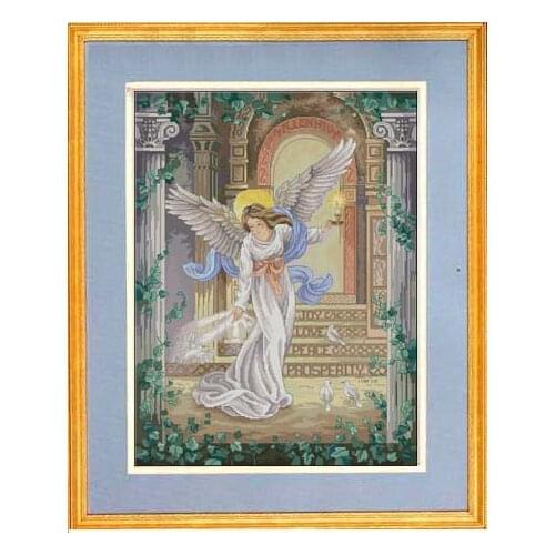 WY Top Quality Lovely Counted Cross Stitch Kit Millennium Angel Goddess and Dove Doves dim 3870