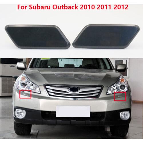 1 Pair Left Right Car Front Bumper HeadLight Headlamp Washer Spray Nozzle Cover Cap For Subaru Outback 2010 2011 2012