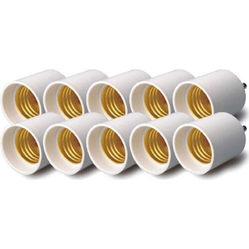 10 Packs New LED Lamp Adapter GU24 to E26 / E27 Bulb Screw Holder Socket Converter Lamp Holder Converter Light Transverter