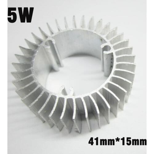 10pcs 5W LED Radiator Cooler, D41mm H15mm Cylinder Aluminum Profile Heat Sink For 1W 3W 5W High Power LED Lamp DIY Accessories