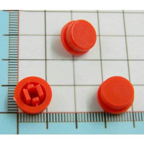 100pcs 12*12*7.3mm button cap B3F red button cap button protector for light touch buttons