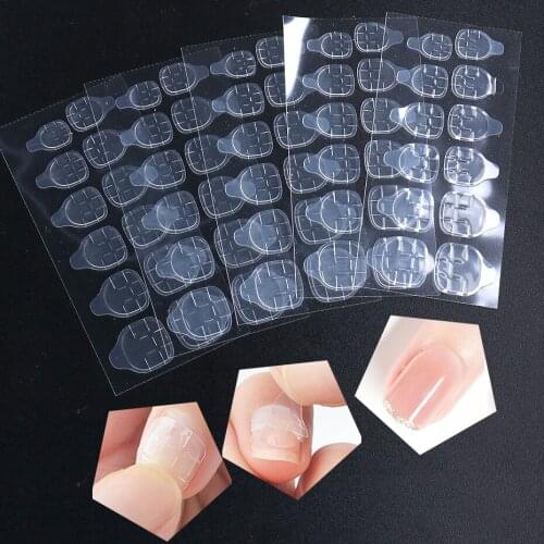 240/120PCS False Nail Art Adhesive Tape Glue Sticker Doubleside Transparent Jelly Sticky Press on Nail Tips Manicure Tool LA1946