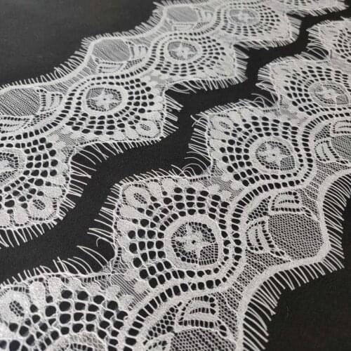 3 yards 11 cm wide white eyelashes lace accessories cloth DIY clothing dress skirt hem European luxury decoration