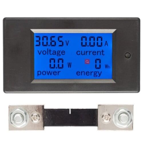 4 in 1 DC 100A Digital LED Voltmeter Ammeter Power Energy Tester Meter Monitor + 100A shunt