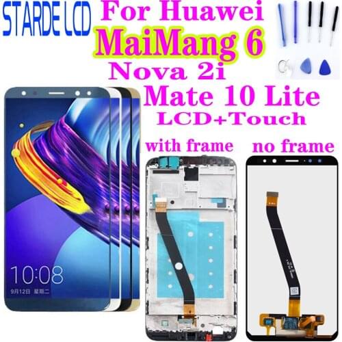 5.9" New for Huawei Maimang 6 / Mate 10 Lite LCD Display Touch Screen Digitizer Full Assembly Nova 2i LCD