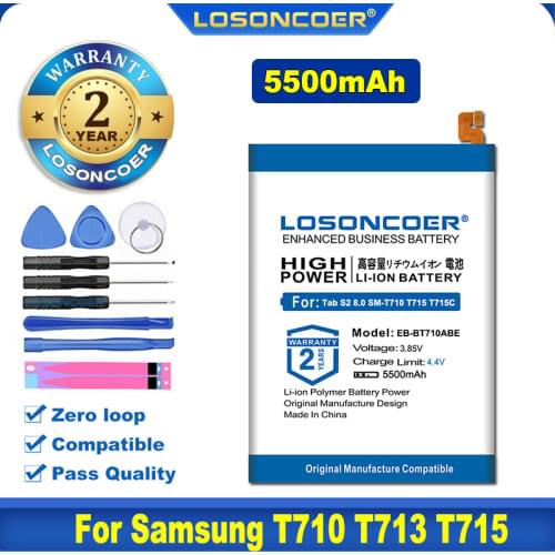 5200mAh EB-BT710ABE EB-BT710ABA For Samsung Galaxy Tab S2 8.0 SM-T710 T713 T715 T715C T715Y T719 T719C T719N T715Y T713N Battery
