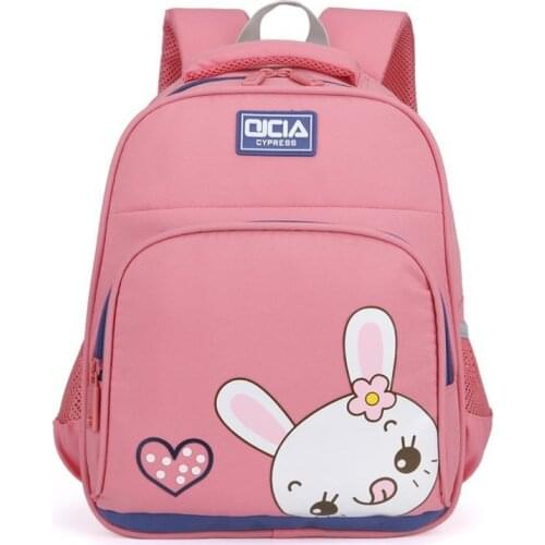 Children Cartoon School Backpack Kids For Girls Pink Cute Rabbit Schoolbag Boys Tiger Bagpack Kindergarten Baby Bookbag Bolsa