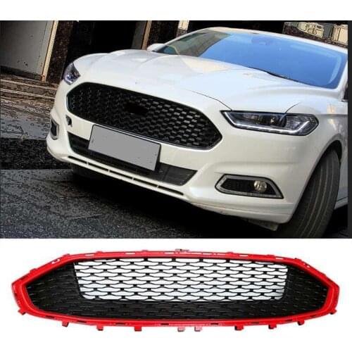 For FORD Fusion / Mondeo 2013 2014 2015 2016 2017 2018 2019 2020 Black Car Front grille replace trim 1pcs