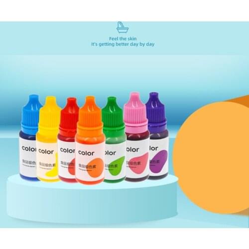 7 Colors 10ml Epoxy Resin Pigment Liquid Colorant Dye Ink Diffusion DIY Handmade