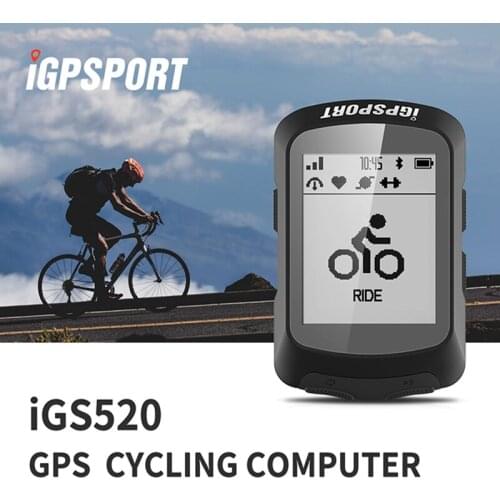 IGPSPORT IGS520 Cycling Computer Wireless Waterproof Stopwatch Bluetooth 5.0 GPS ANT+Sensor Heart Rate Bike Bicycle Computer