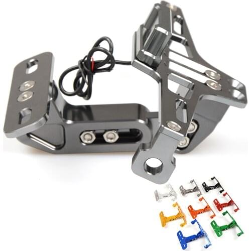 Motorcycle License Plate Bracket indicator with LED lights For honda dio cbr 600rr cb cr f4i moto onda x-adv msx shadow 750 125