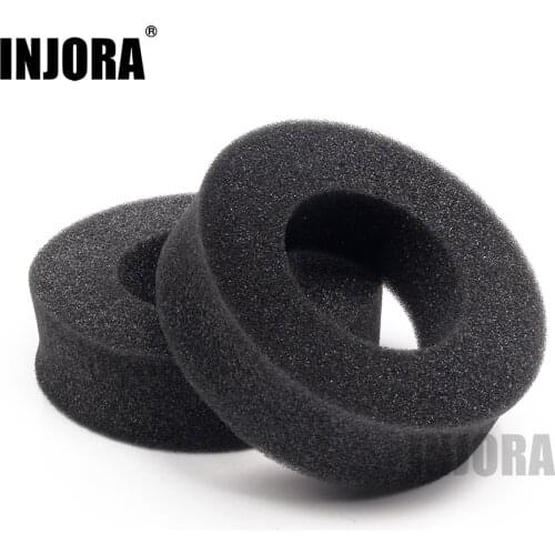 INJORA 2PCS 1.9" Tire Soft Sponge Foam fit 1/10 RC Crawler 98-110mm Diameter 1.9 Inch Tires