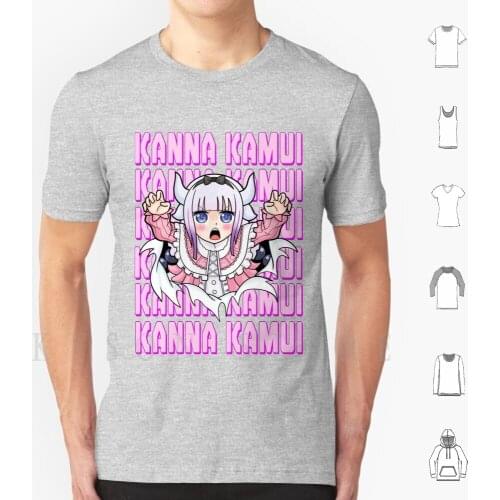 Kanna Kamui T Shirt Men Cotton Anime Kannakamui Dragonmaid Kawaii Loli