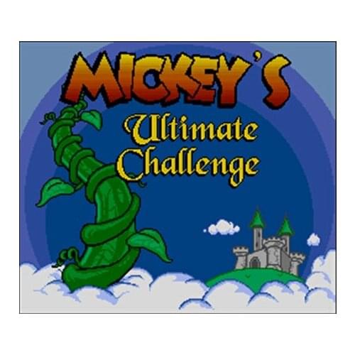 Mickeys Ultimate Challenge 16 bit Big Gray Game Card For NTSC Game Player Drop Shipping