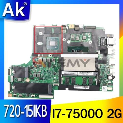 5B20P26392 For Lenovo YOGA 720-15IKB Laptop Motherboard Onboard I7-7500O 2GVideocard 4G RAM 720-15IKB motherboard 100% test work