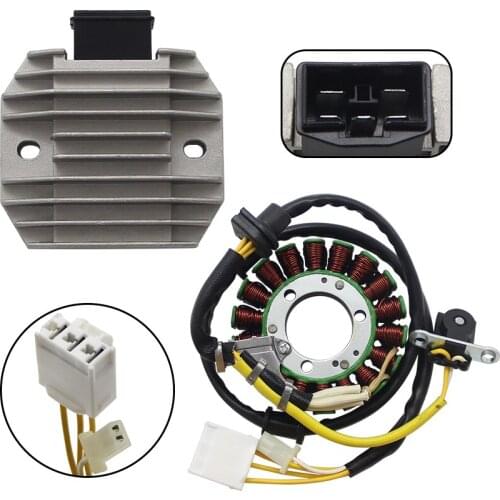Motorcycle Magneto Stator Coil & Regulator Rectifier Set For Honda NHX110 Elite Lead 31600-GFM-890 31120-GFM-971 31120-GFM-B20