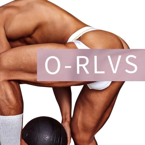 ORLVS Pink Gay Sexy Underwear Modal Thong Men Jockstrap Slip Man Lingerie Cross Strap Mens Thongs And G Strings Tangas Homme