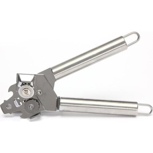New Arrive 100% Stainless Steel Can Opener Tin-opener Multi-functional Open Cans Bottle Opener Kitchen Utensils