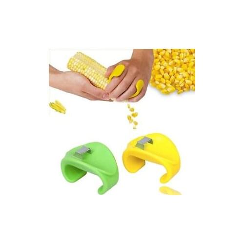 Corn Cob Kerneler Stripper Peeler Kitchen Tool Stainless Green Color Easy Peel