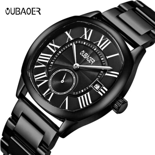 OUBAOER Mens Quartz Watch