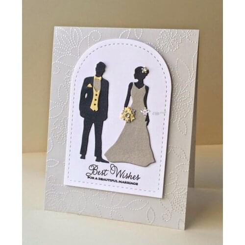 PP Craft metal cutting dies cut die mold Bride and groom wedding Scarpbook paper craft knife mould blade punch stencils dies