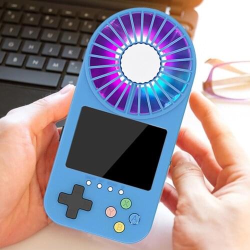 Portable Mini Handheld Video Game Console Mini Aromatherapy Fan Rechargeable Portable Game Console