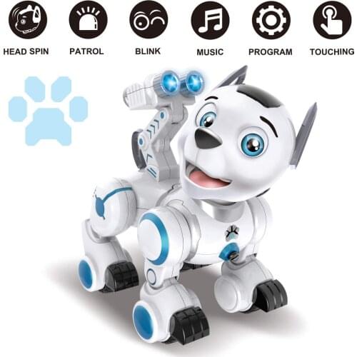 LE NENG TOYS K10 Intelligent Dog Remote Control Robot Dog Programmable Touch-sense Music Song Toy for Kids