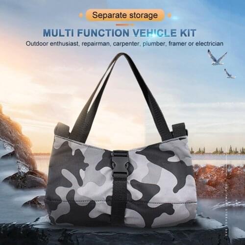 Roll-up bag, multi-pocket, large capacity, dirt-resistant wrench, roll-up bag, storage bag, multi-purpose canvas, tool roll stor