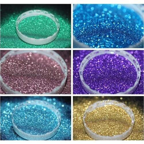 Solvent Resistant and Thermostability Ultra Fine Aluminium Super Shining Glitter Sequins Dust For UV Nail Polish Resin Craft