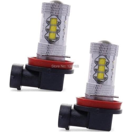 2 Pcs H8 H11 Andoer superbe ampoule lumineuse 80W Epistar Chips LED voiture de brouillard de lumiere de lampe de lumiere