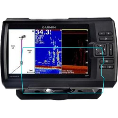 2 x PET Clear Screen Protector Cover Protective Film Guard For Garmin Striker Plus 7cv Fishfinder Handheld GPS Tracker