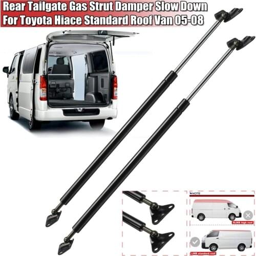 2X Car Roof Rear Auto Tailgate Boot Gas Struts Spring Lift Support Damper Fit Toyota Hiace Standard Roof Van 2005-2008 Accessori