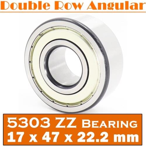 5303 ZZ Bearing 17 x 47 x 22.2 mm ( 1 PC ) Axial Double Row Angular Contact 5303ZZ 3303 ZZ 3056303 Ball Bearings