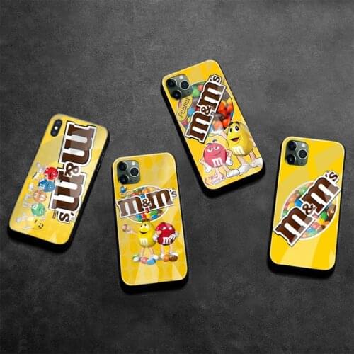 M&Ms Chocolate Nutella Bottle Phone Case Tempered Glass For iPhone 12 pro max mini 11 Pro XR XS MAX 8 X 7 6S 6 Plus SE 2020