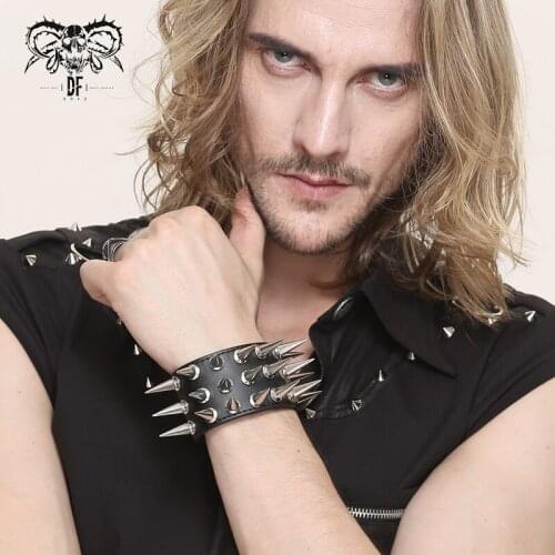 Devil Fashion Men and Women Punk Cool Hand Accessories Street Rock Handsome Music Club Rivet Bangles)