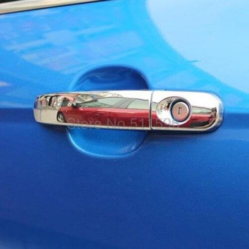 For Ford Focus 2 2012 2013 2014 2015 Sedan And Hatchback ABS Chrome Side Door Handle Cover Trim With 1 Hole 8 pcs/set