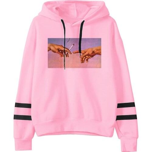 2021 New Michelangelo Fuuny Hands Hoodie Harajuku New Aesthetic Aesthetic Ulzzang 90s Sweatshirt Oversized Clothes Streetwear