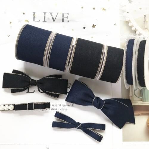 Kewgarden Cotton Ribbon 1" 1.5" 3/8" 38mm 25mm 10mm Handmade Tape DIY Hairbow tie Corsage Accessories Packing Webbing 20 Yards