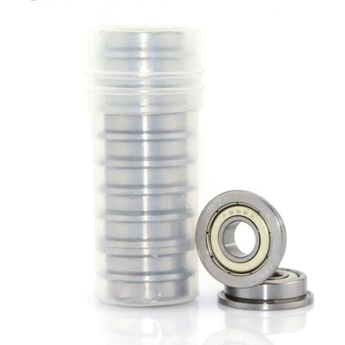 50pcs F695ZZ 5x13x4mm Flanged Deep Groove Ball Bearing Miniature mini 5*13*4mm