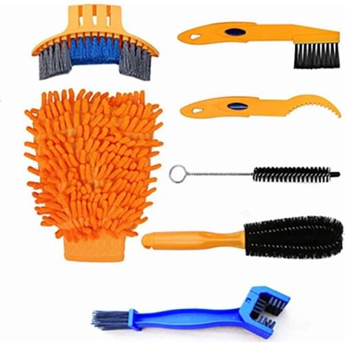 Bike Cleaning Kit Bicycle Cycling Mountain Wash Cleaner Scrubber Brushes Set Bicycle Repair Tools Accessories