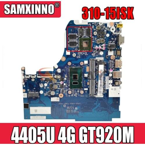 NM-A751 motherboard for Lenovo 310-15ISK 510-15ISK Laptop motherboard SR2EX CPU 4405U 4G RAM GT920M 100% test intact
