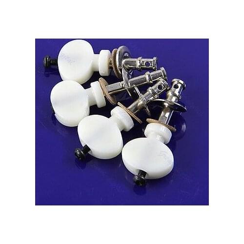 New White 4Pcs Strings Tuning Pegs Pin Machines Tuners Friction Ukelele