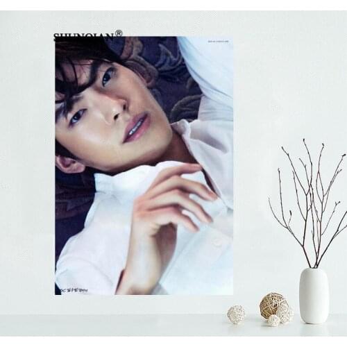 New Custom Kim Woo Bin Canvas Poster Living room decorative wall painting Poster cloth print Fabric Poster