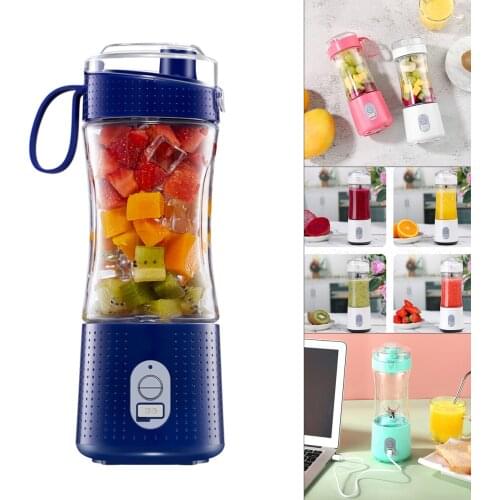 Portable Fruit Juicer Handheld Smoothie with Six Blades Maker Blender Stirring Rechargeable Mini Portable Juice Cup