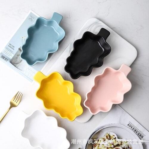 Scandinavian saucer simple household ceramic sauce tableware small dish