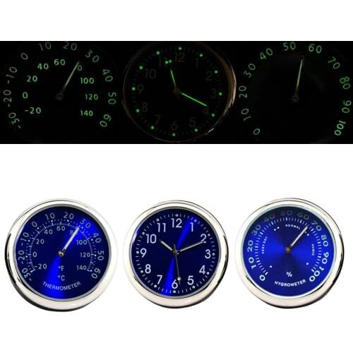 Yolu Car Clock Luminous Mini Automobiles Digital Watch Quartz Clocks Stick-on Auto Ornament Car Accessories for Cars SUV MPV